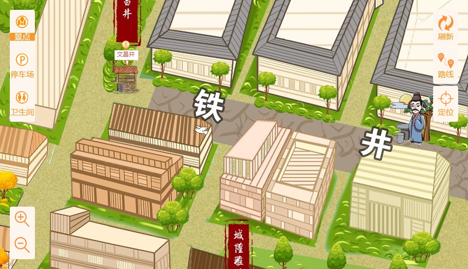 周村智慧景区：手绘地图与语音导览的完美融合