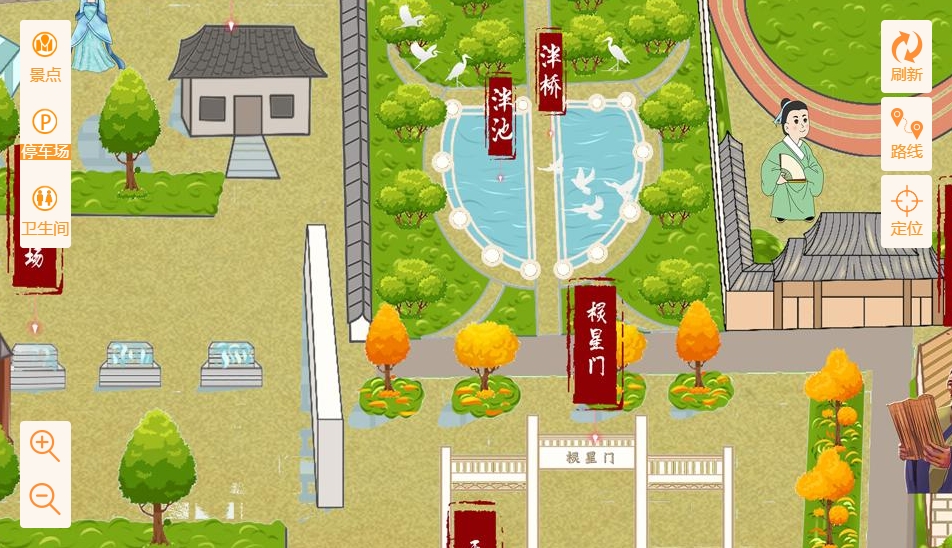 周村手绘地图景区语音讲解导览系统：智慧景区建设的基石